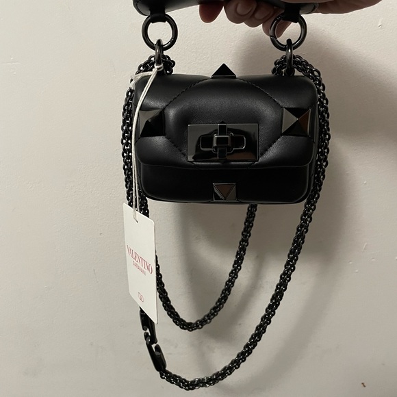 Valentino Mini Roman Stud Black - Picture 2 of 9